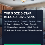 Best BEE 5-Star BLDC Ceiling Fans in India with Remote (2026 Guide)