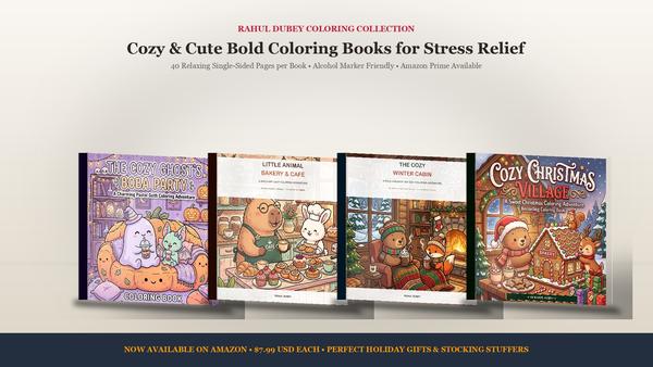 Cozy Coloring Adventures Complete 5-Book Series by Rahul Dubey